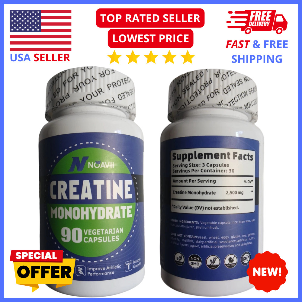 Creatine Capsules – Muscle Strength, Power & Workout Recovery Support