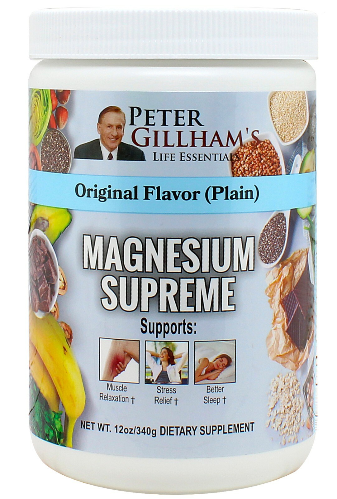 Peter Gillham’s Magnesium Supreme  Original Flavor (Plain) 12oz 75 servings