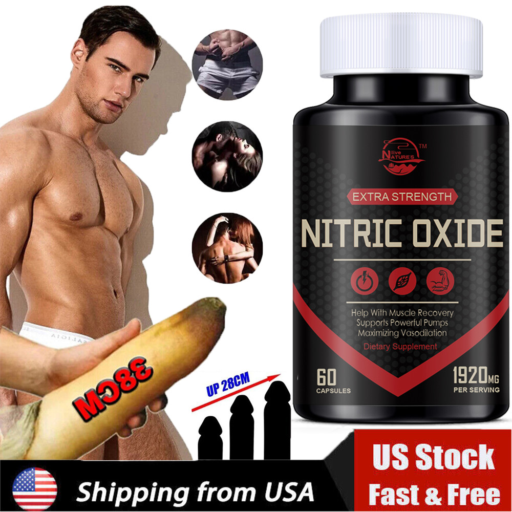 Nitric Oxide Booster Supplement – L-Arginine, L-Citrulline 1920mg – 60 Capsules