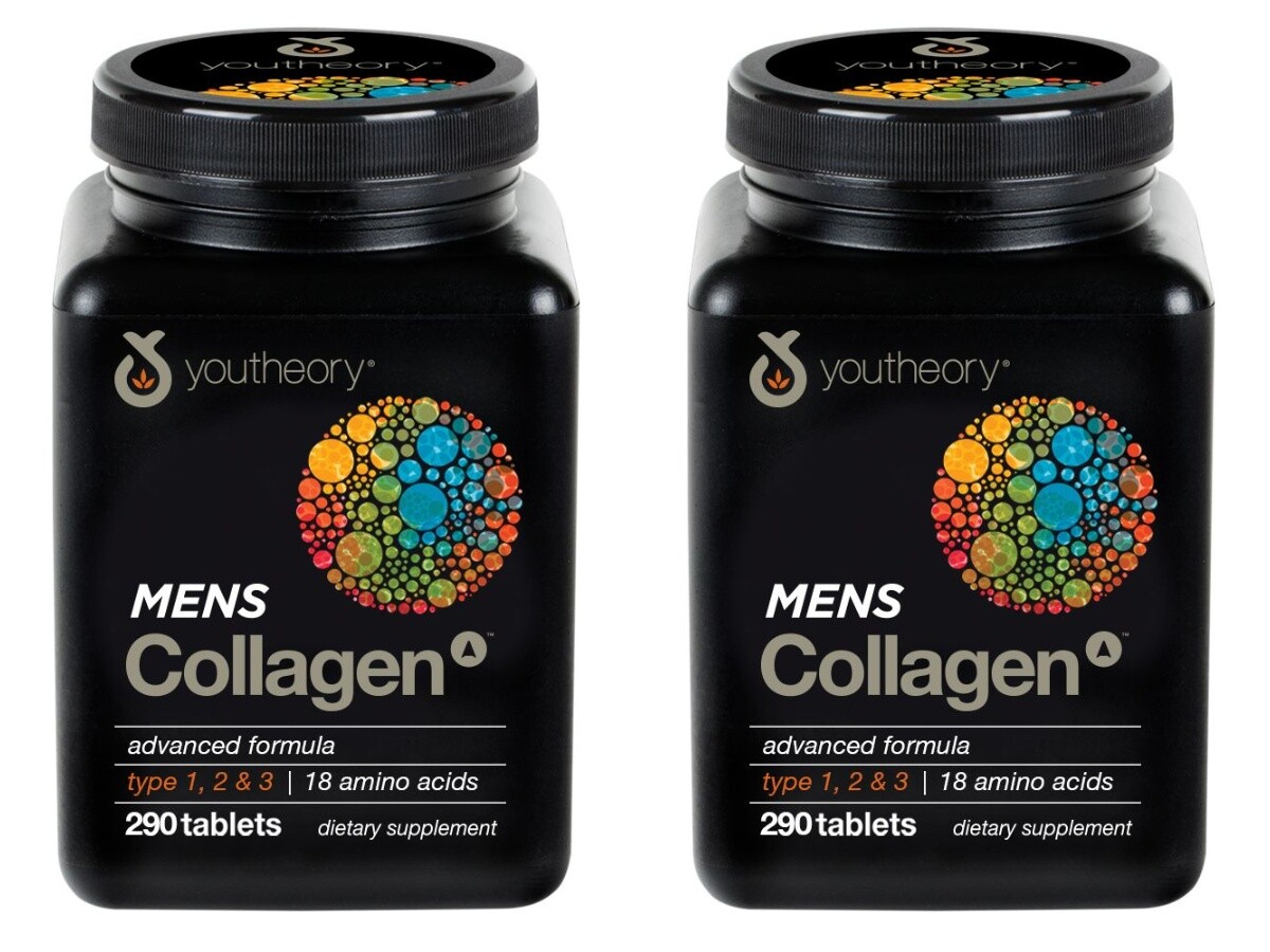 Youtheory Mens Collagen Advanced 290 ct 2 Packs