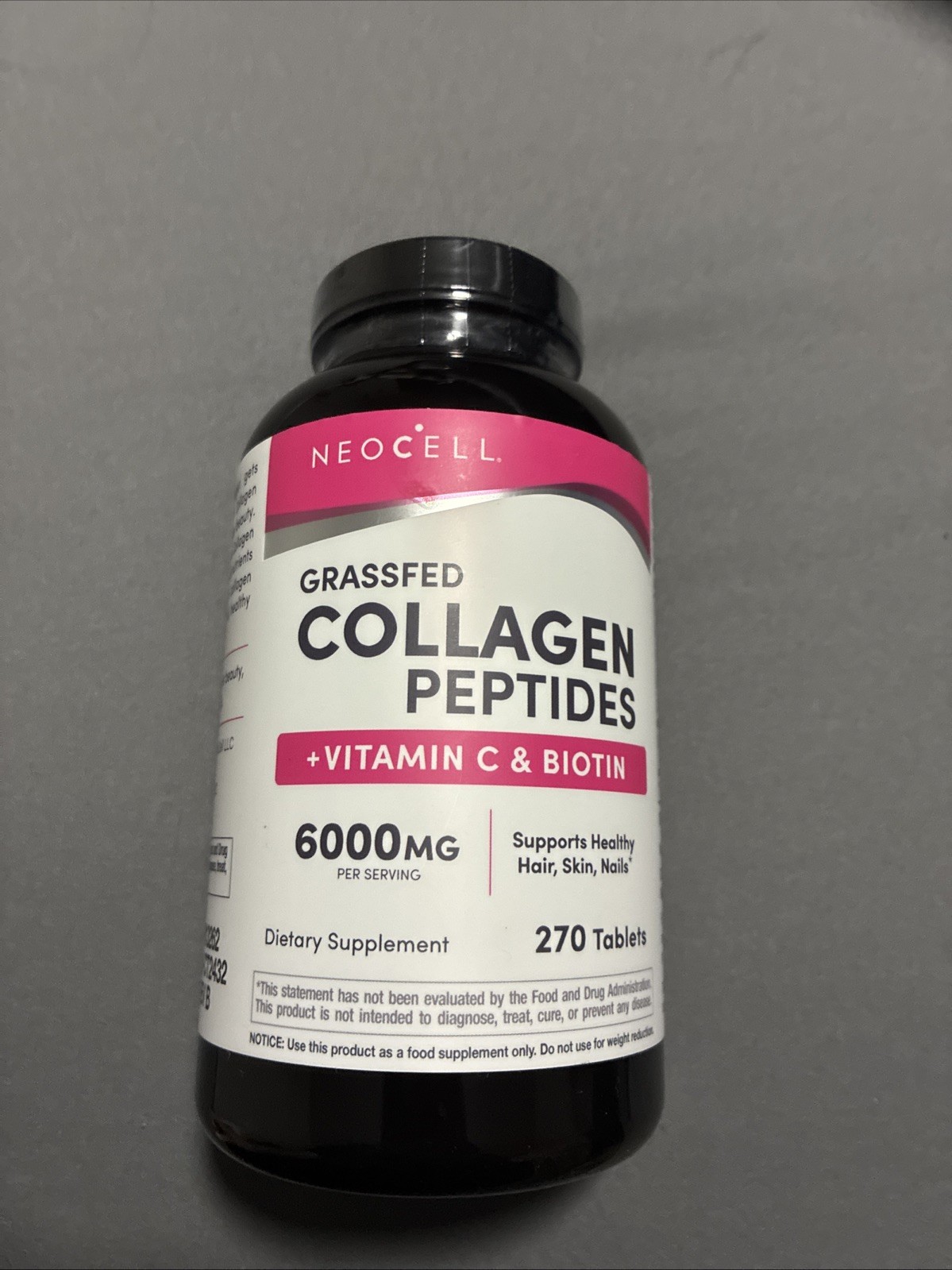 Collagen Grass fed Peptides By Neocell 6000mg 270 Tablets