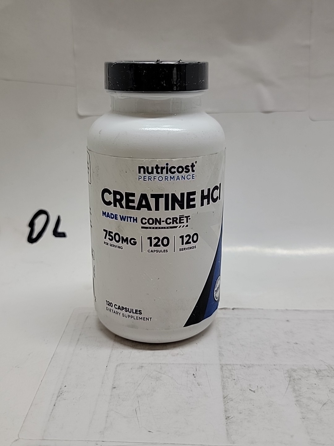 Nutricost Creatine HCl 120 Capsules – Made with CON-CRET Creatine Exp 10/2027