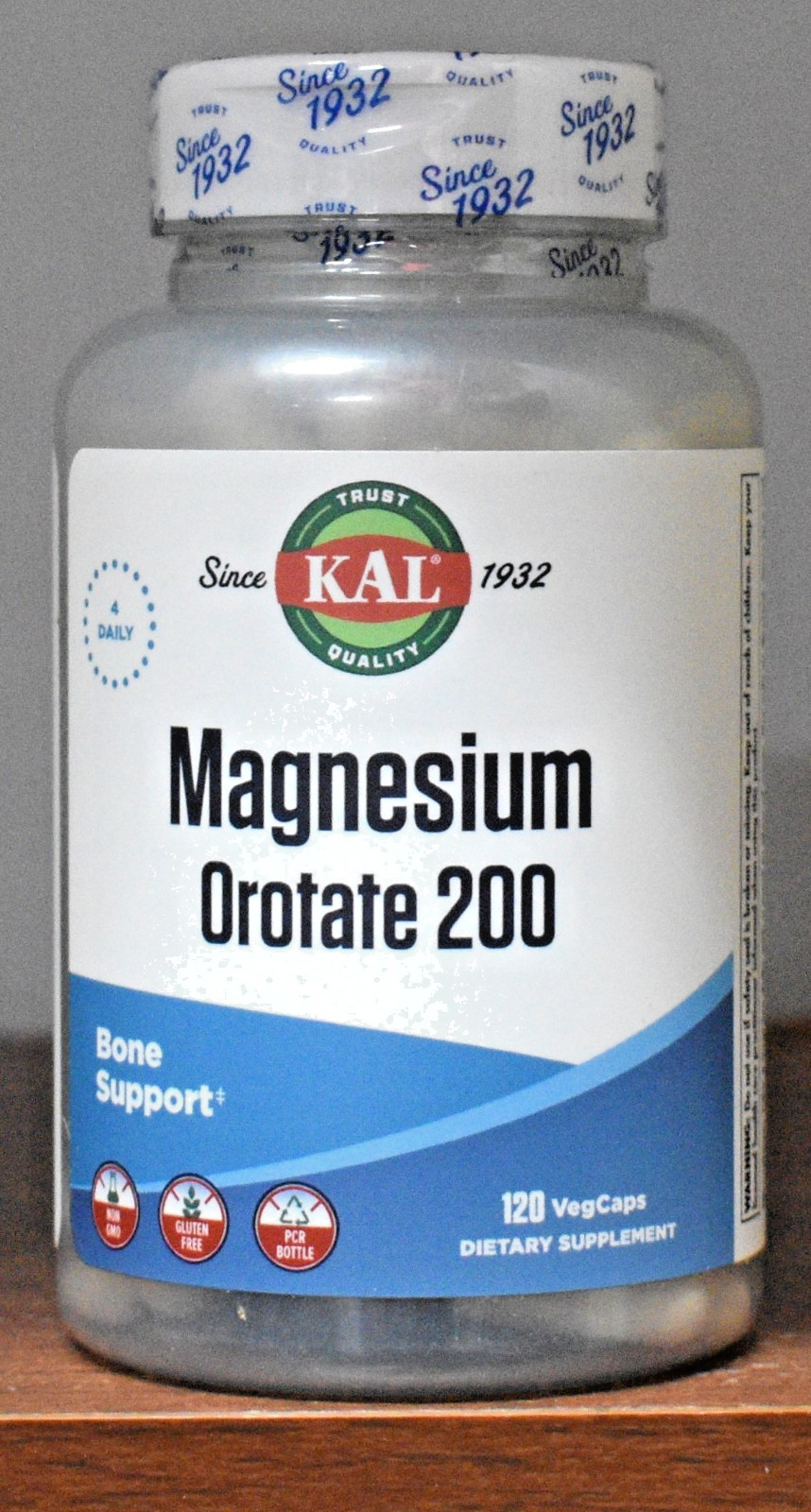 KAL Magnesium Orotate 200 mg 120 Capsules Bone Support 120 VegCaps