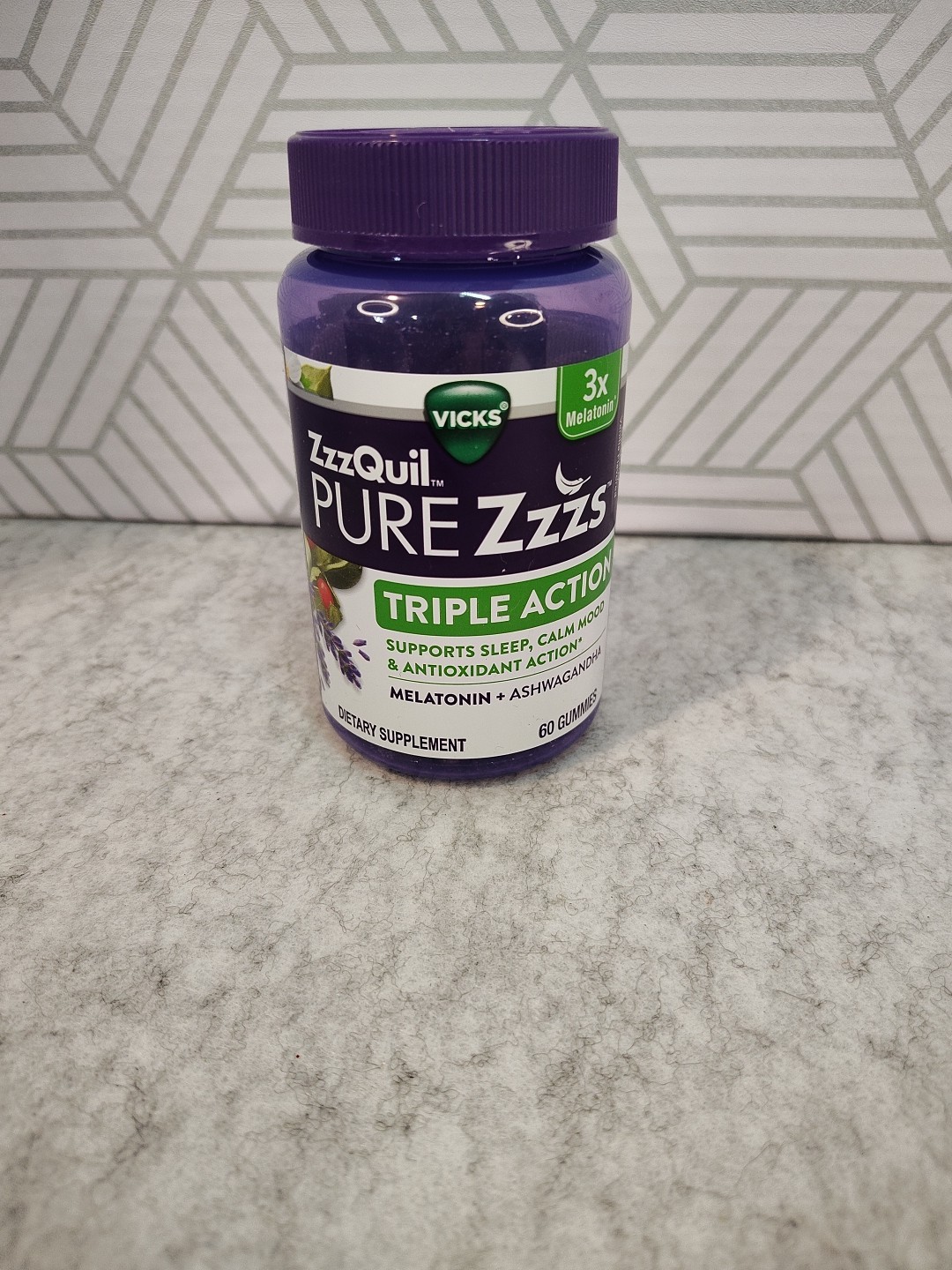 ZzzQuil PURE Zzzs Triple Action Gummy Melatonin Sleep-Aid – 60ct
