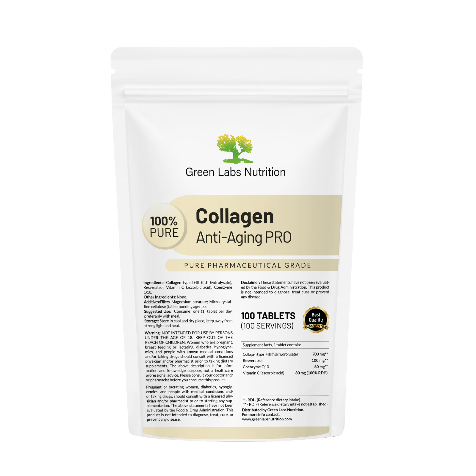 Collagen Anti-Aging PRO – Skin, Hair, Nails, Joints Support – Wrinkle Reduction