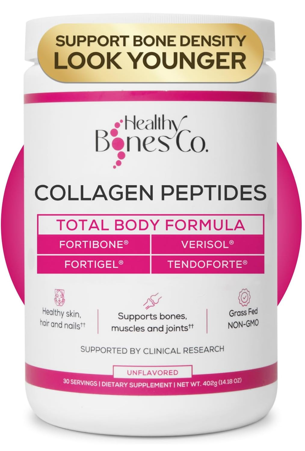 FORTIBONE® Premium Bone Health Collagen Peptides w/FORTIGEL®, VERISOL® & TENDOFO