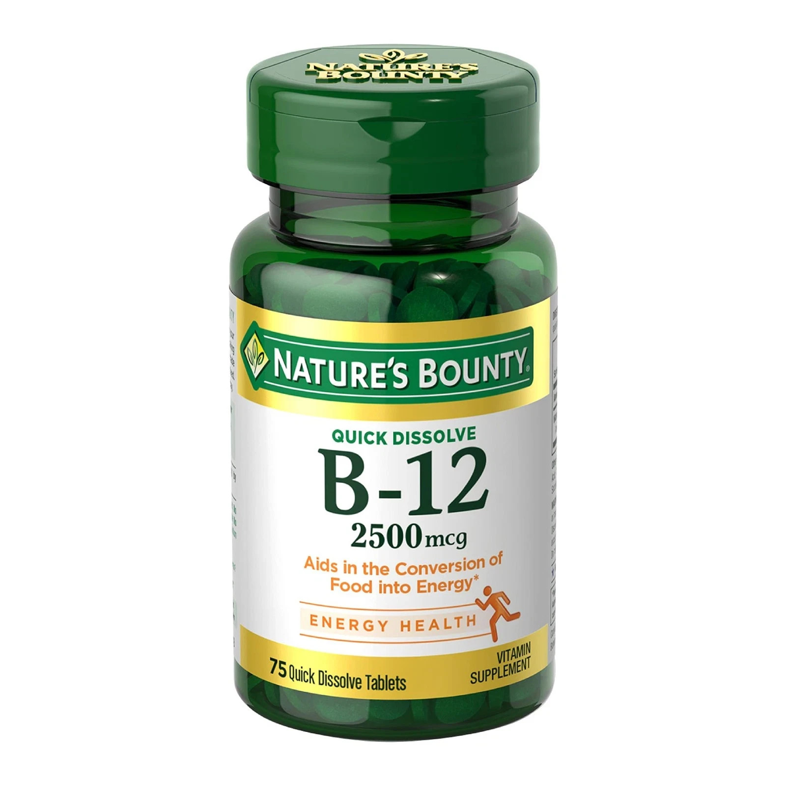 Nature’s Bounty Vitamin B12 2500mcg 75 Tablets *11/27*