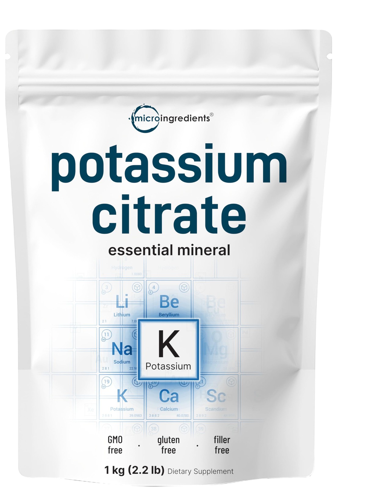 US Origin Potassium Citrate Powder, 1 KG (35 Ounce) | 35 Ounce (Pack of 1)
