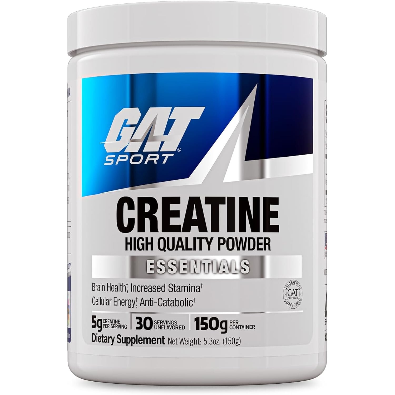 Creatine Monohydrate Powder 150g Strength Endurance Brain Health Unflavored
