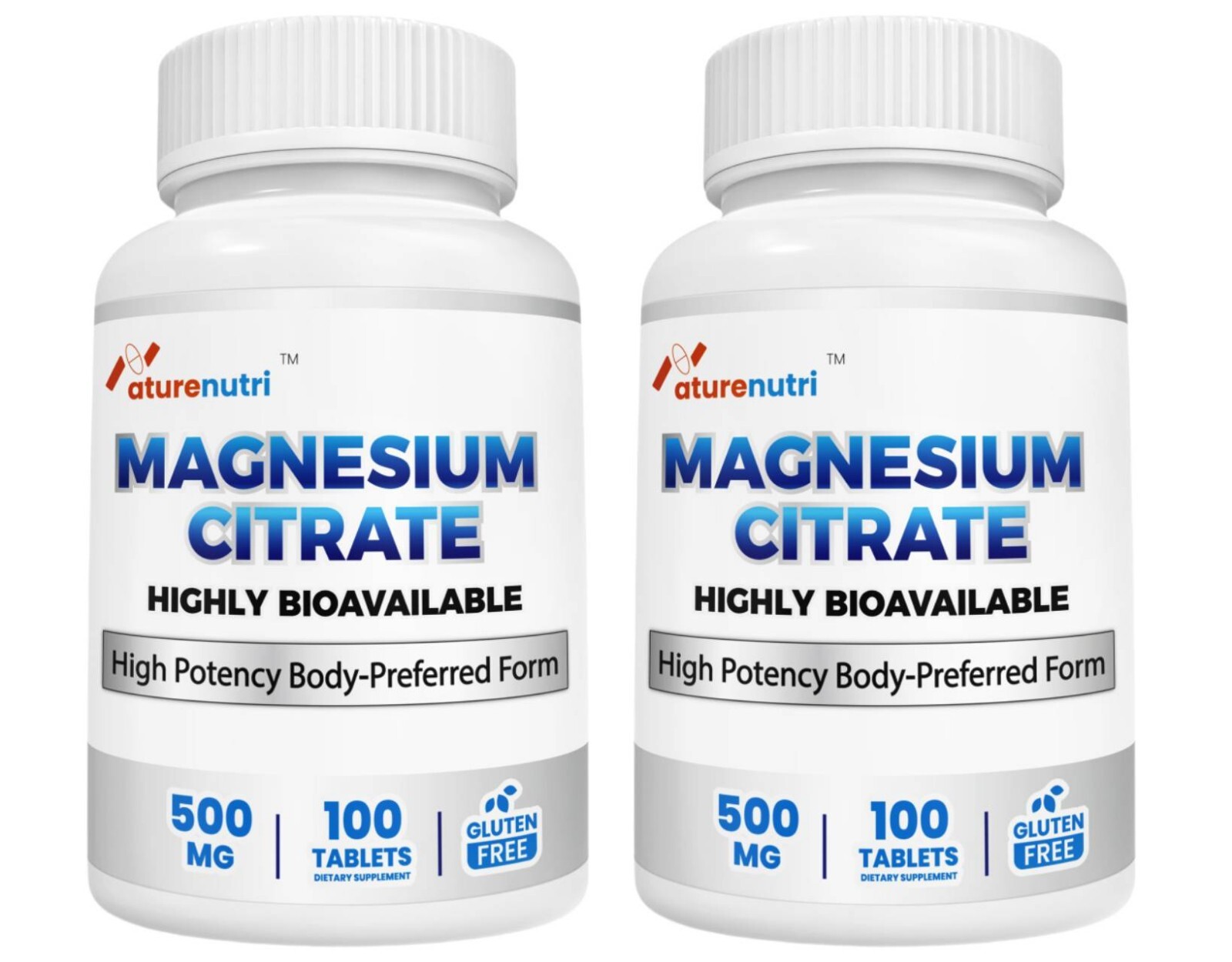 2 Packs – Magnesium Citrate 500mg – Supports Bone Health, Sleep & Relaxation