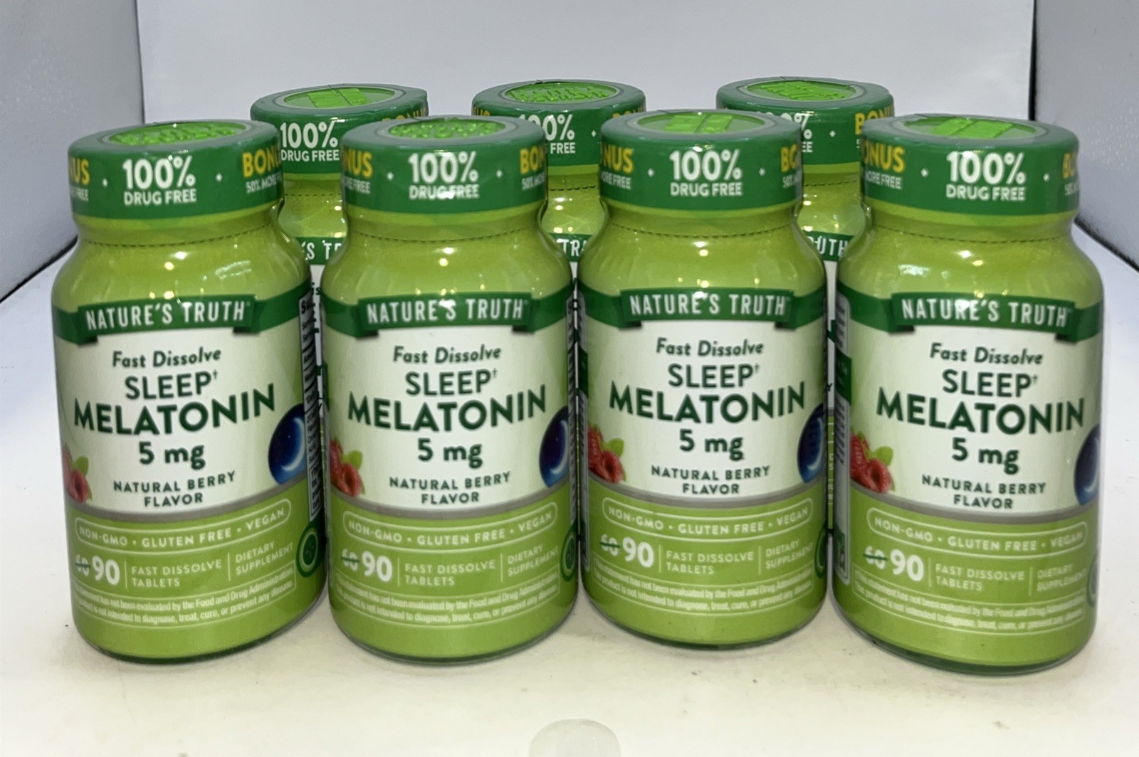 7 PackNature’s Truth Melatonin 5 mg Fast Dissolve Tablets- Exp 10/27