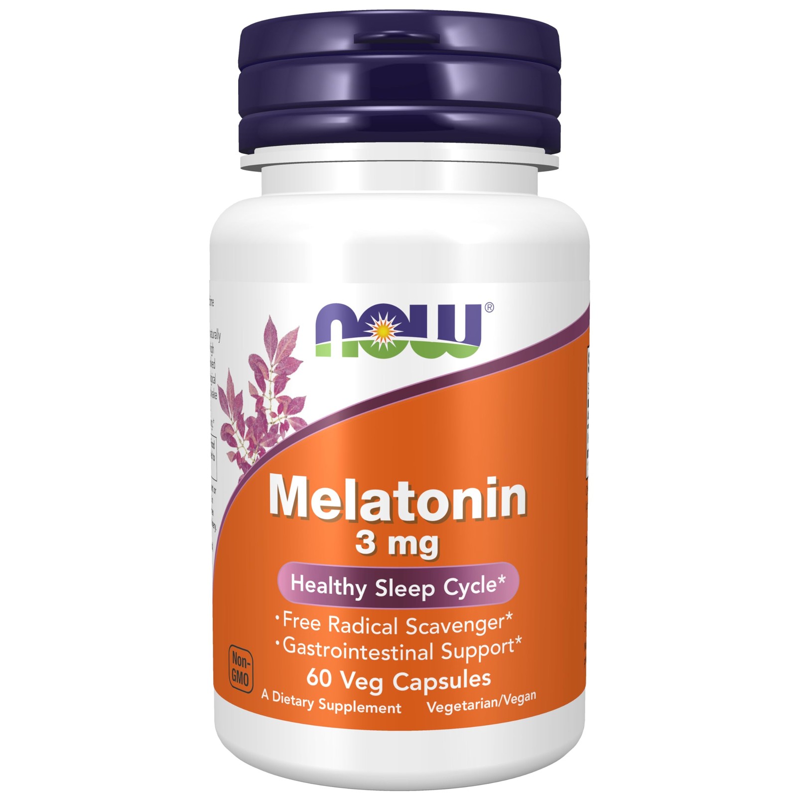 Melatonin Supplement 60 Count Sleep Cycle Support Immune System Antioxidant