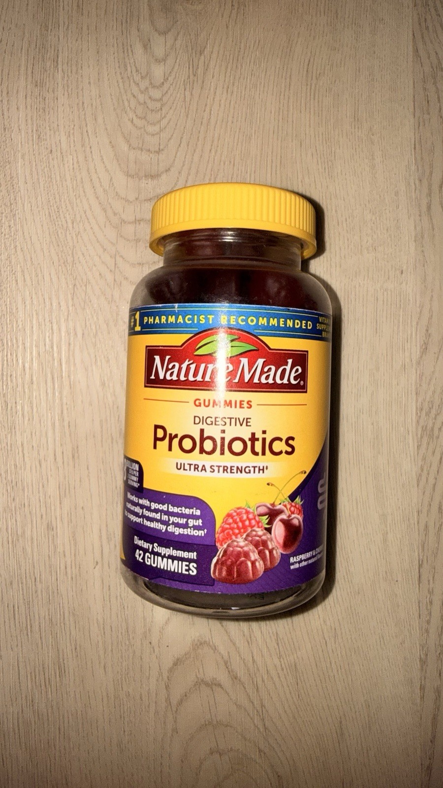 Nature Made Ultra Strength Digestive Probiotic Gummies. Exp 05/2026