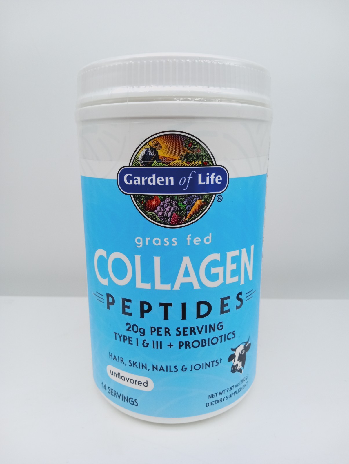Garden of Life Grass Fed Collagen Peptides Unflavored 14 Servings 9.87 OZ 10/27