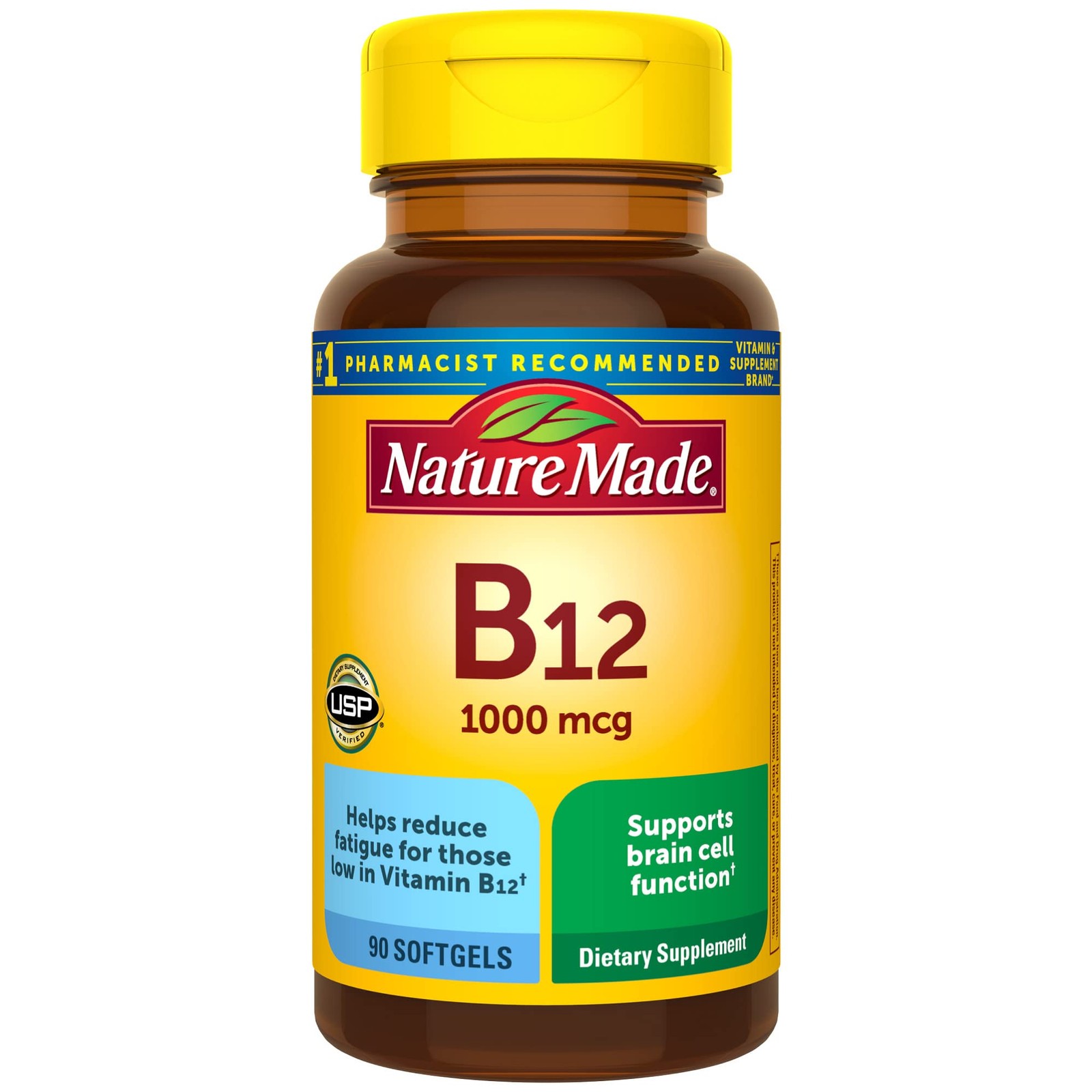 Nature Made Vitamin B12 1000 mcg Softgels 90 Count Energy Support Supplement