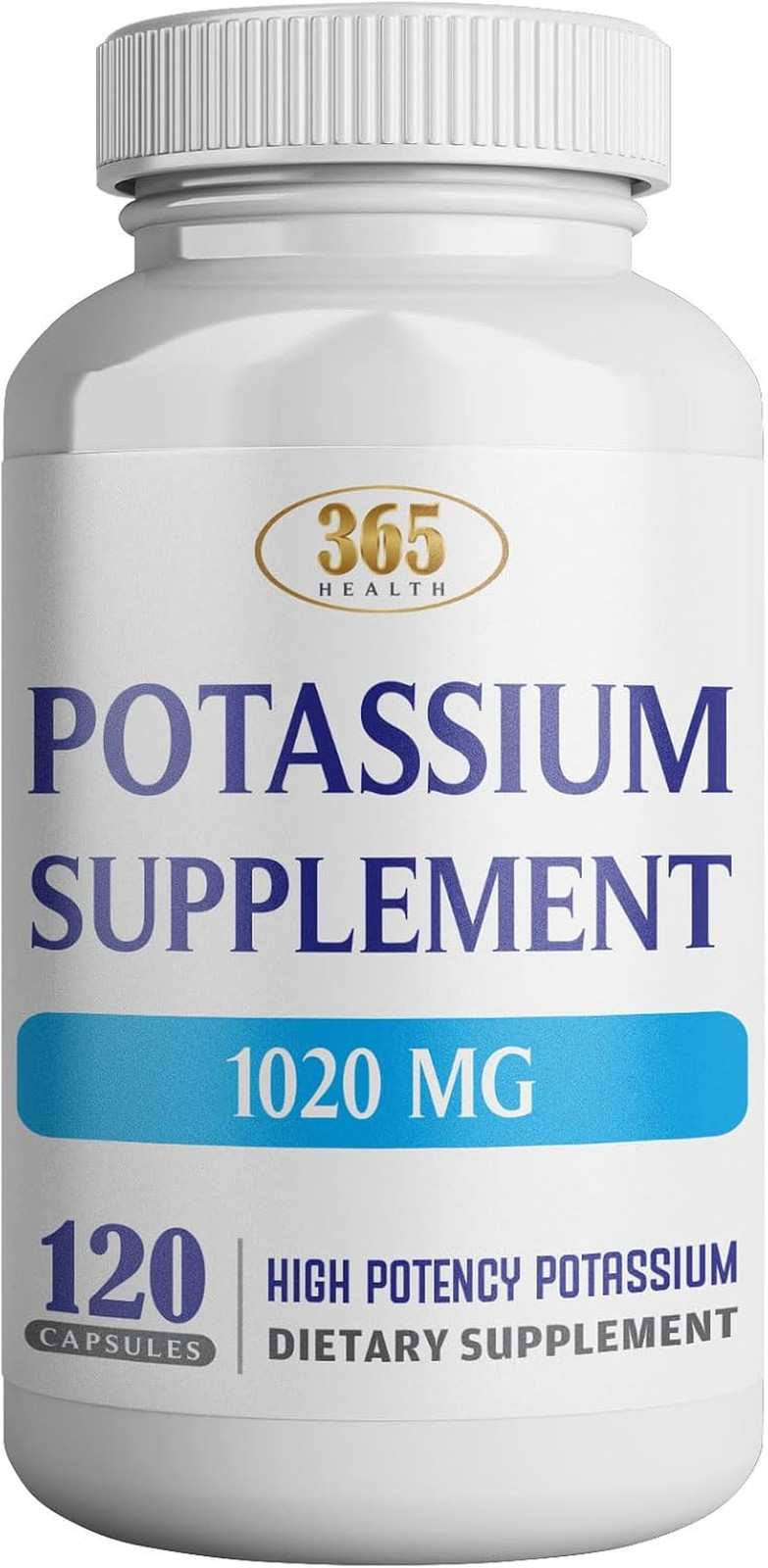 365 Health Potassium Supplement 1020 Mg | Potassium Bicarbonate | Non-Gmo
