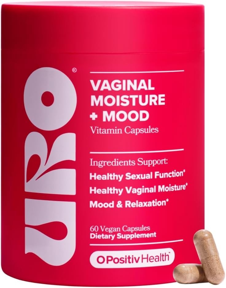 NEW URO Vaginal Moisture & Mood Capsules for Women –60 Vegan Supplement Capsules