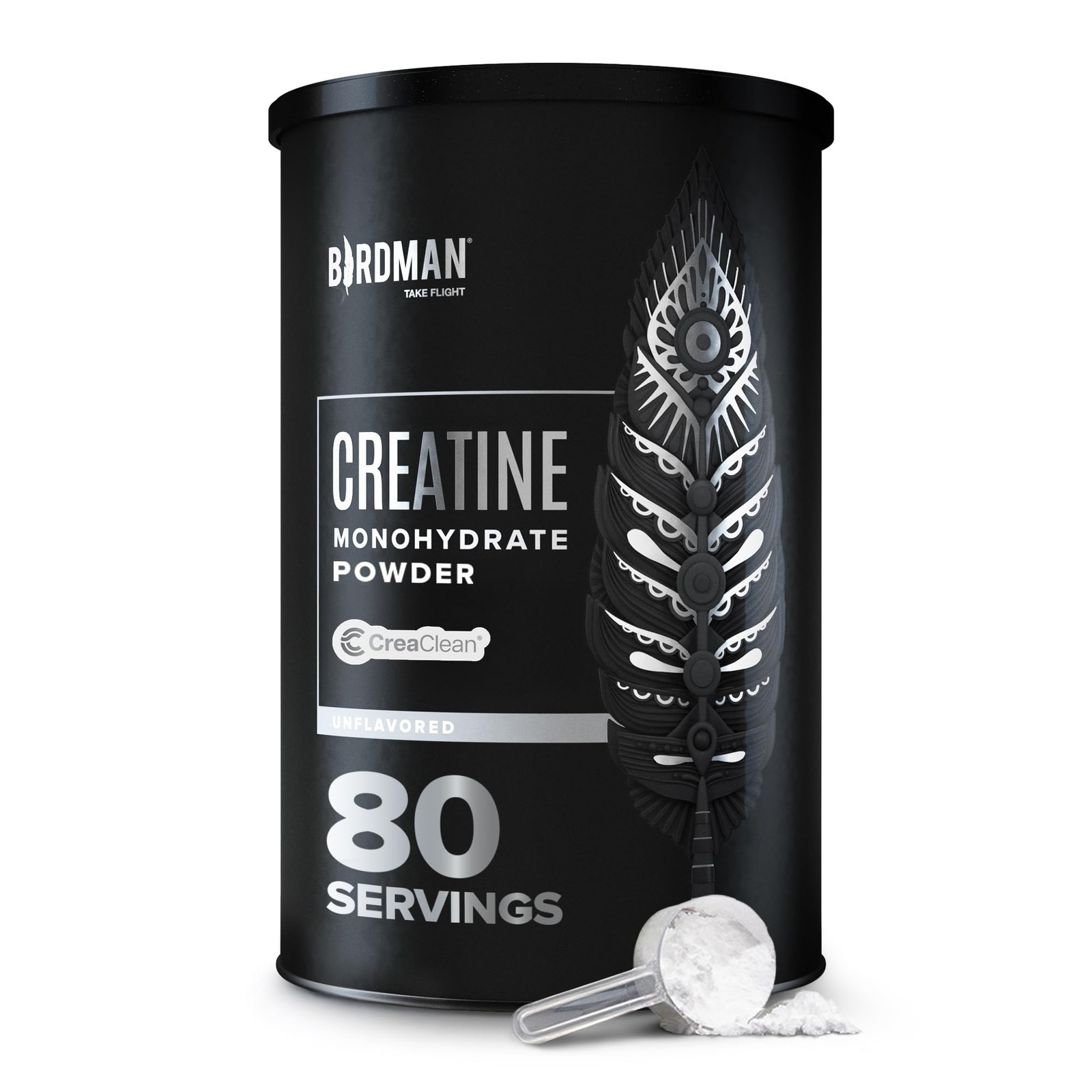 BIRDMAN Micronized Creatine Monohydrate Powder, 80 Servings (400 g), Powder