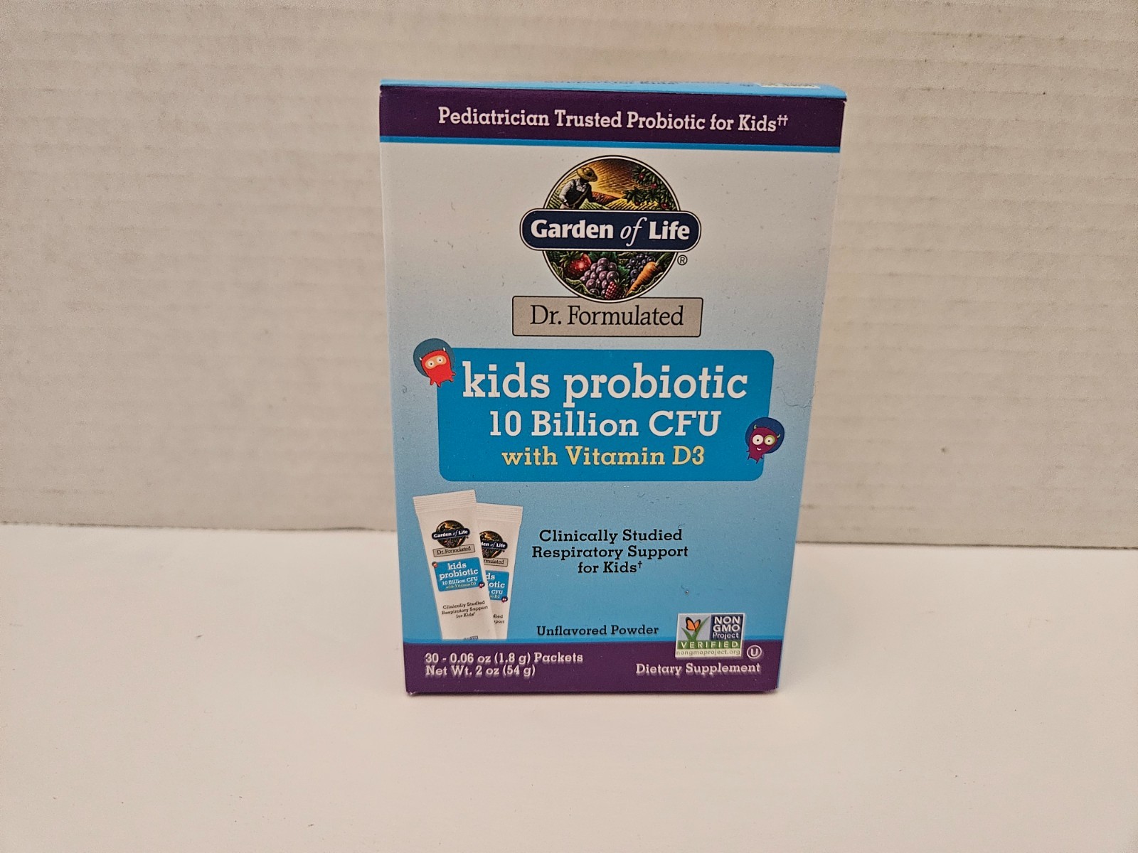 Garden of Life Kids Probiotic 10 Billion CFU with Vitamin D3 30 Packets 1/2026