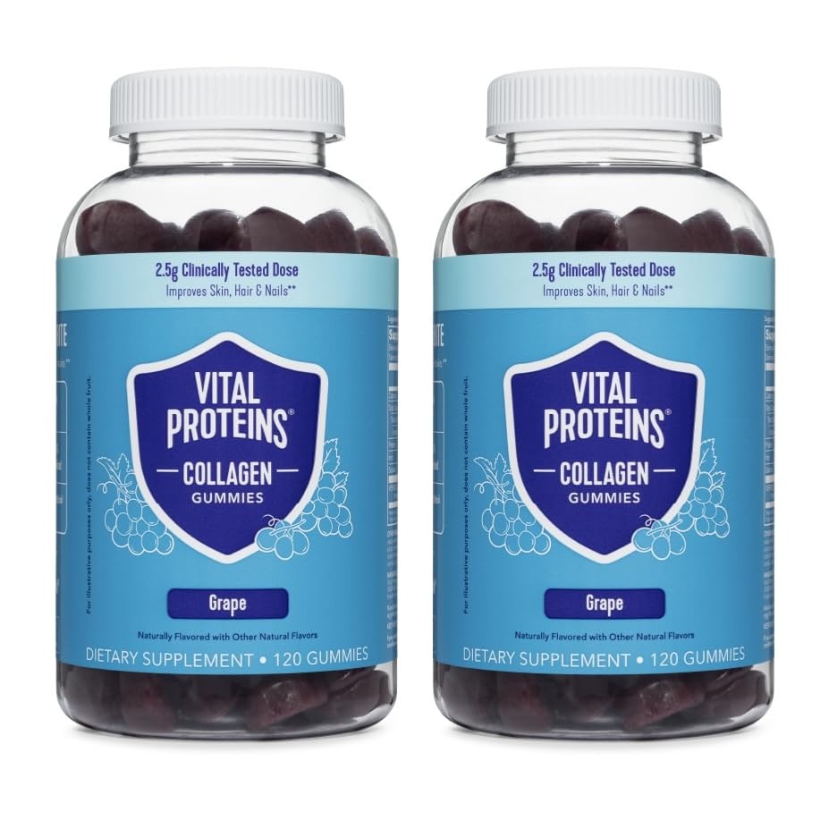 Vital Proteins Collagen Gummies, 2.5g of Clinically-Tested Collagen for Hair, Sk