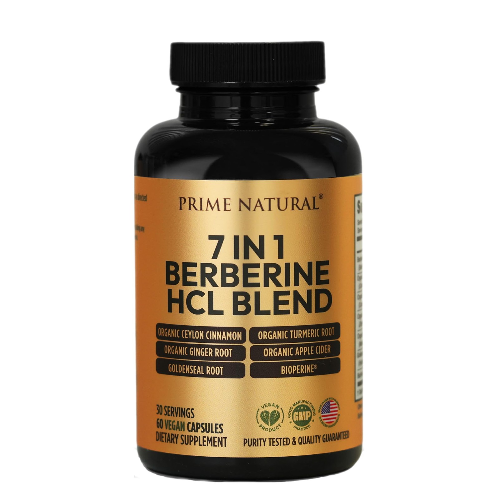PRIME NATURAL Berberine HCl 600mg Organic Ceylon Cinnamon 400mg Organic…