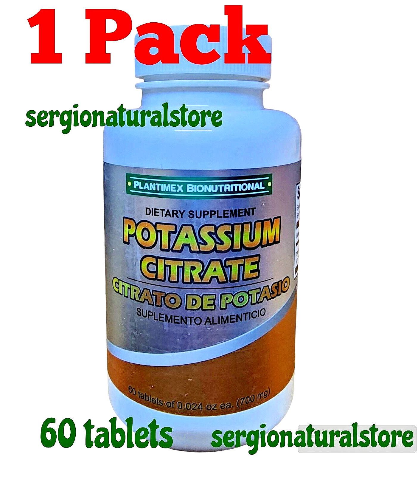 Citrato de Potasio 60 Tablets 700mg Potassium Citrate