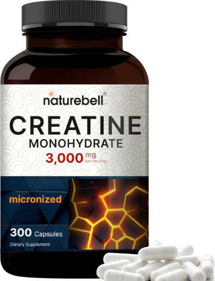 Creatine Monohydrate 3,000mg, 300 Capsules