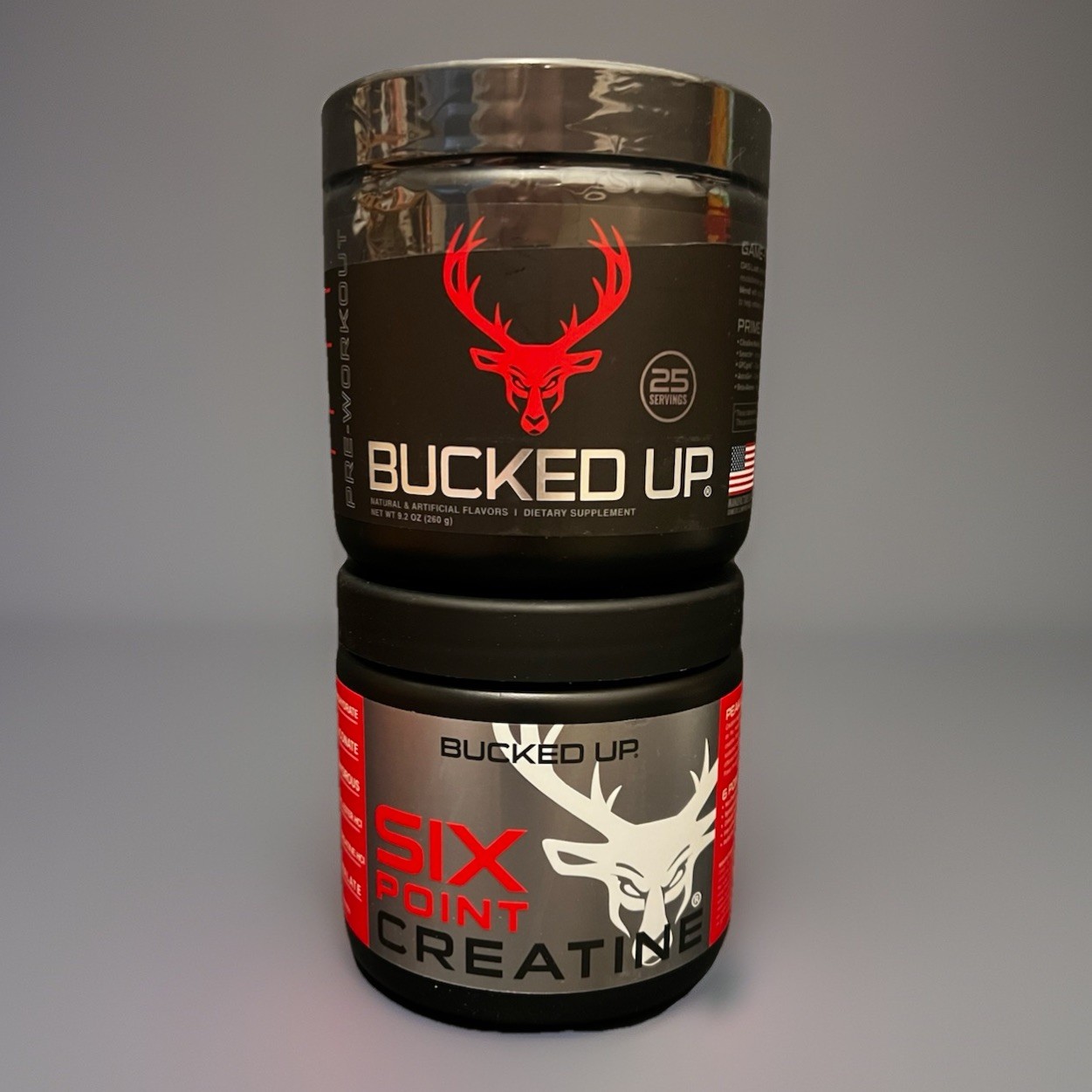 Bucked Up Bundle – Pre-Workout + Creatine – Six Point + Blood Raz ($70 Value)