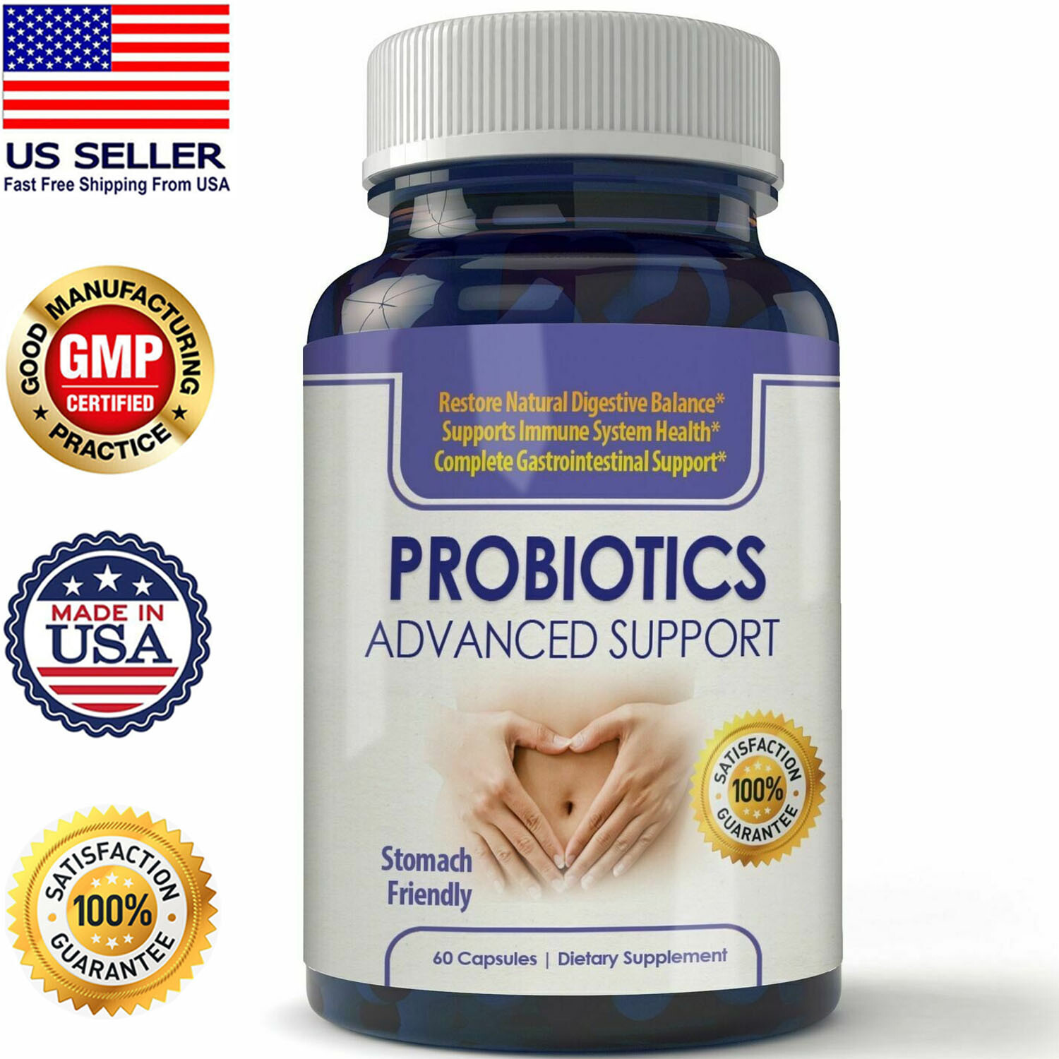 Advanced Digestive Balance Probiotics Pills Gut Health Diet Caps Free Shipping