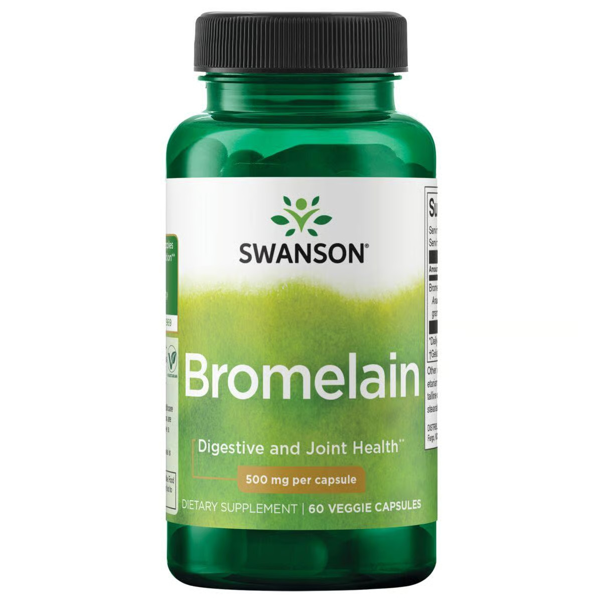 Swanson Bromelain 500 mg 60 Veggie Capsules