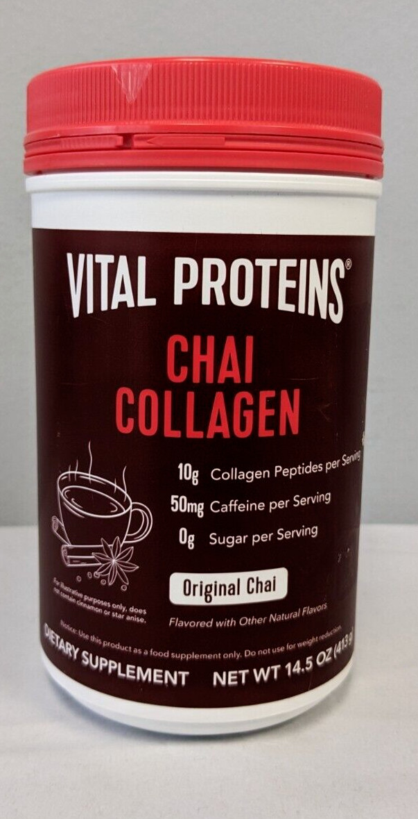 Vital Proteins – Collagen Peptides – Chai Tea – 14.5 oz FREE SHIPPING