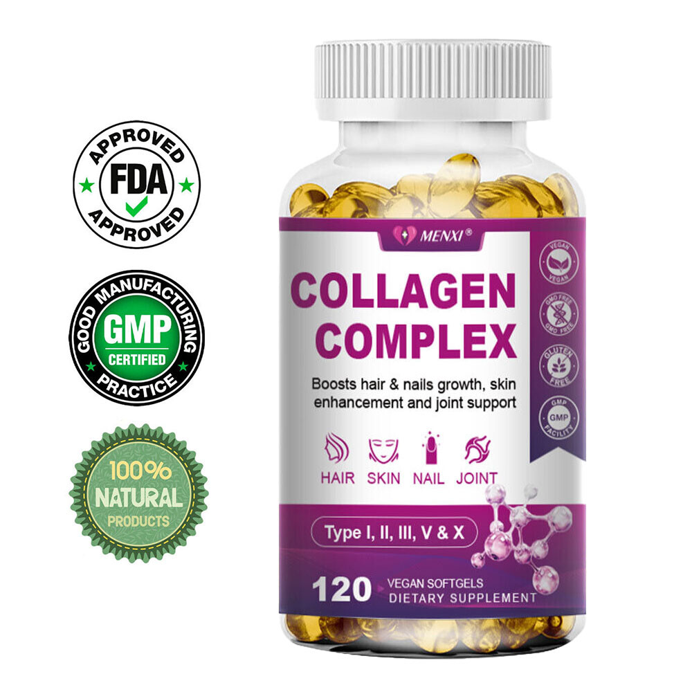 Collagen Multi-Type Capsules – Wrinkle Reduction & Tendon Repair Aid 120PCS