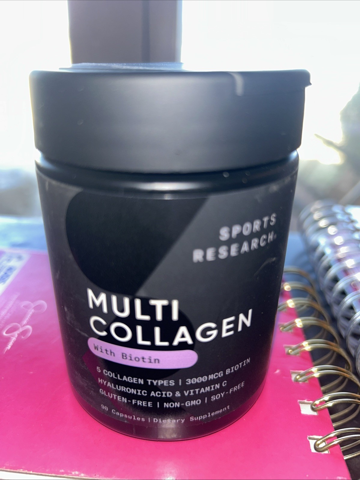 sports research multi collagen W/biotin Exp 09/28