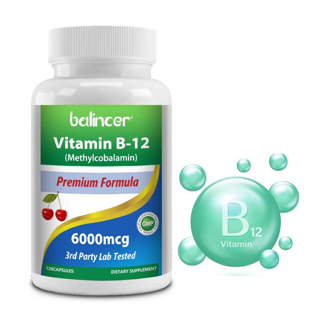 Vitamin B12 120 Capsules Methylcobalamin Fatigue Tiredness High Strength – US