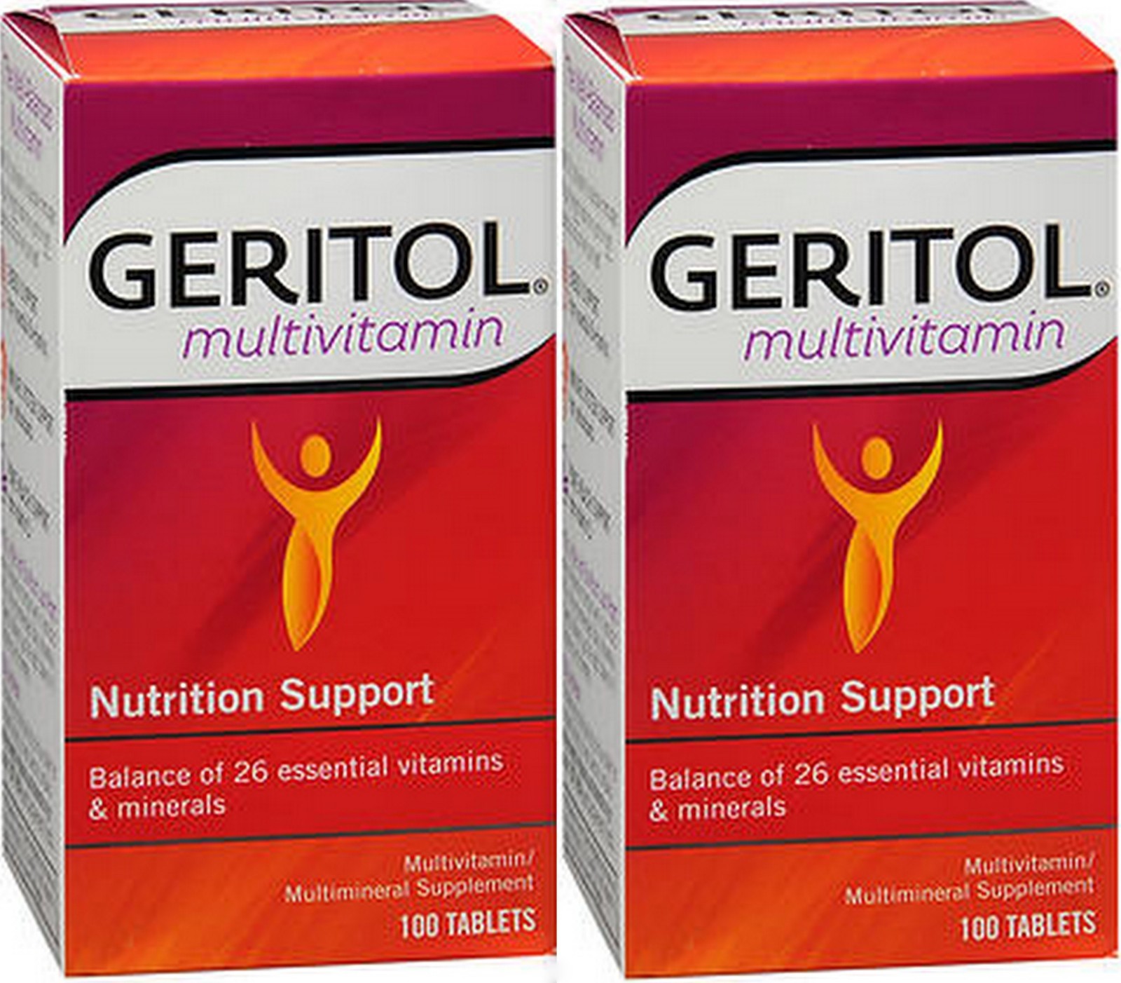 Geritol Vitamins Multivitamin & Mineral  100 ct Tablets ( 2 pack ) — NEW LOOK!
