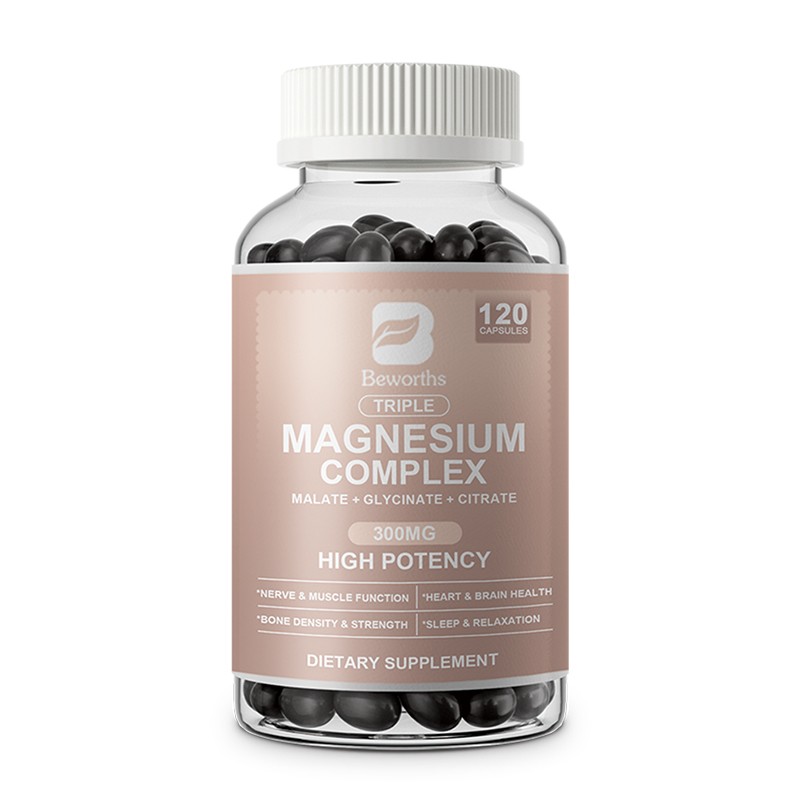 120ct Magnesium Complex Supplement Elemental Magnesium 300mg Maximum Absorption