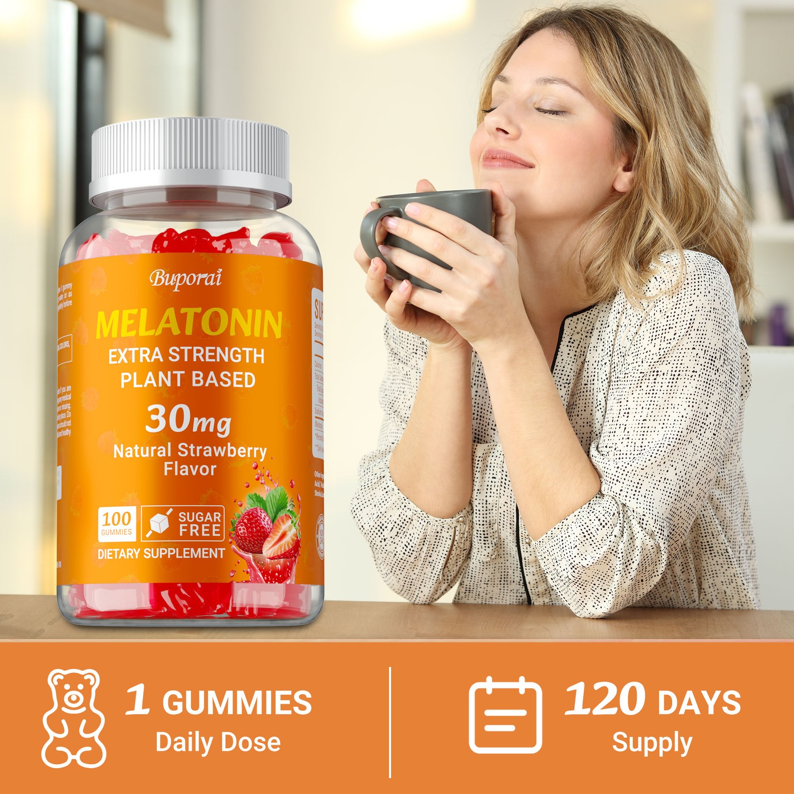 Melatonin Gummies 30mg — Adults Extra Strength Melatonin,Improves Sleep Quality