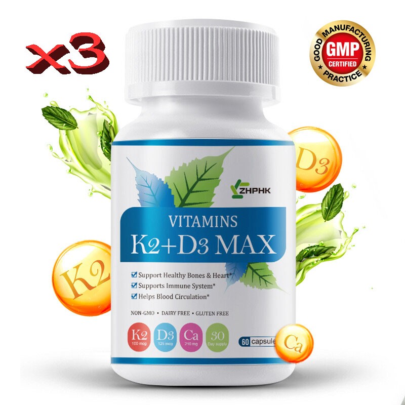 Vitamin D3+K2 (MK-7) supplements support improved sleep quality and bone health