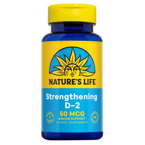 Vitamin D-2 90 Veg Caps 2000 IU by Nature’s Life