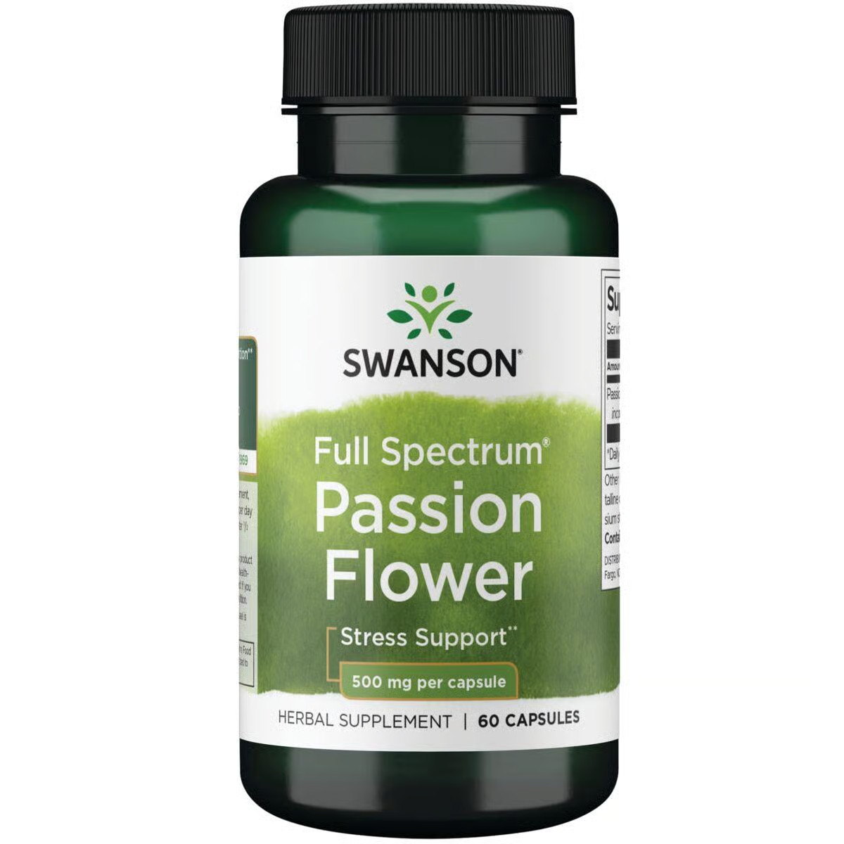 Swanson Full-Spectrum Passion Flower 500 mg 60 Capsules