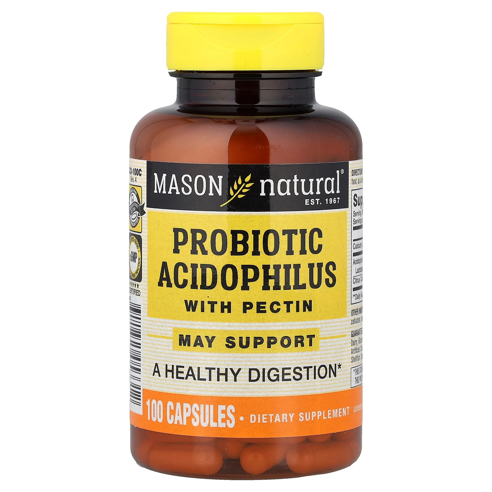 Probiotic Acidophilus with Pectin, 100 Capsules