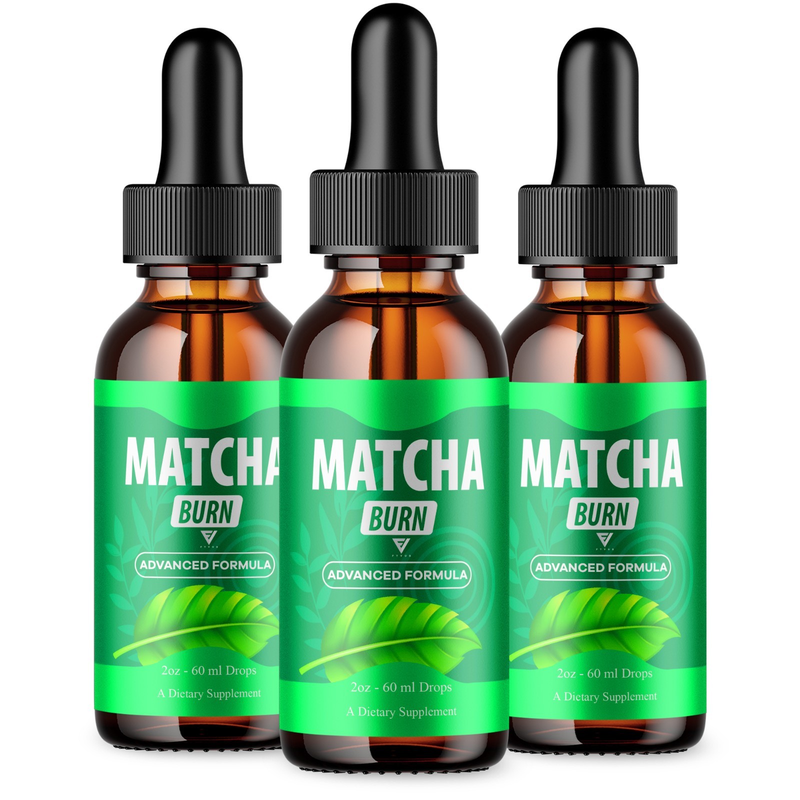 (3 Pack) Matcha Burn Premium Weight Management Liquid Drops, MatchaBurn (6oz)