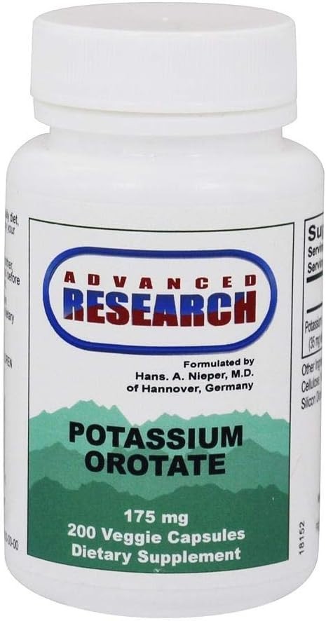 Advanced Research/Nutrient Carriers Potassium Orotate 175 mg 200 Veg Caps