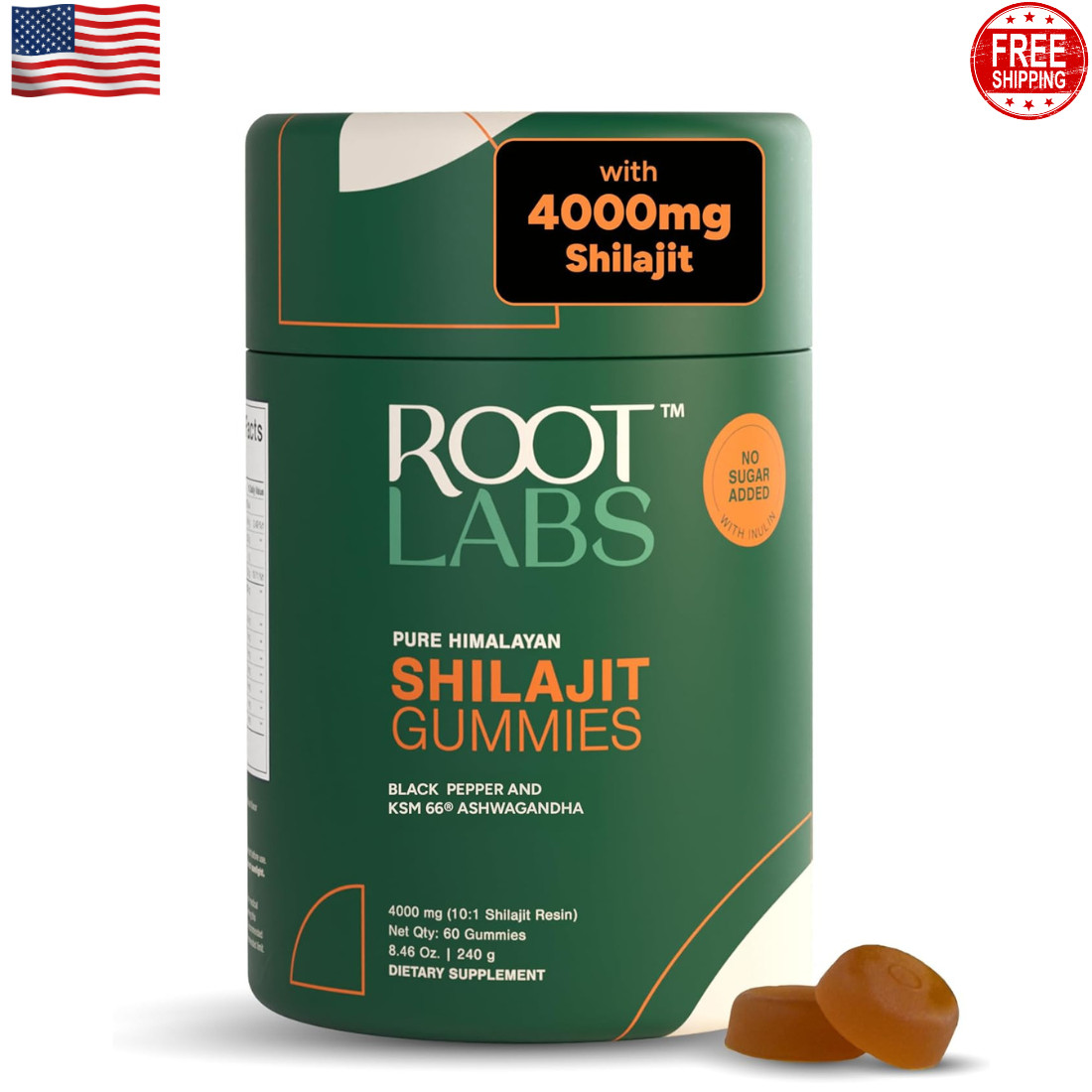 Root Labs 10-1 Alpha Shilajit Gummies | 4000mg Shilajit with ShilAbsorb® | KS…