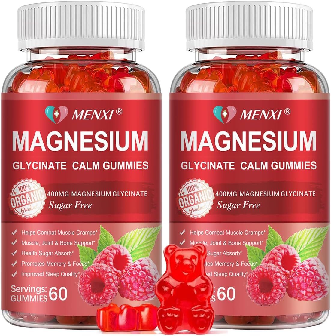Magnesium Gummies 600mg per Serving – Magnesium Glycinate & Magnesium Malate