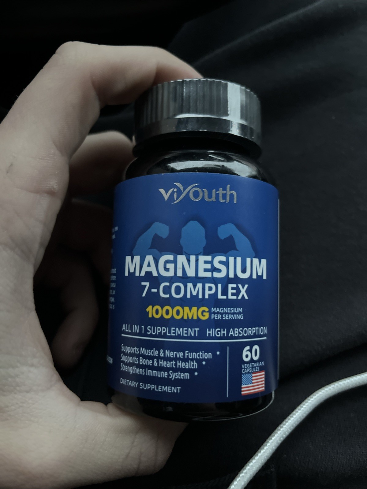 Vi Youth Magnesium 7 Complex Supplement 1000 MG High Absorption- NEW 60 Capsule”