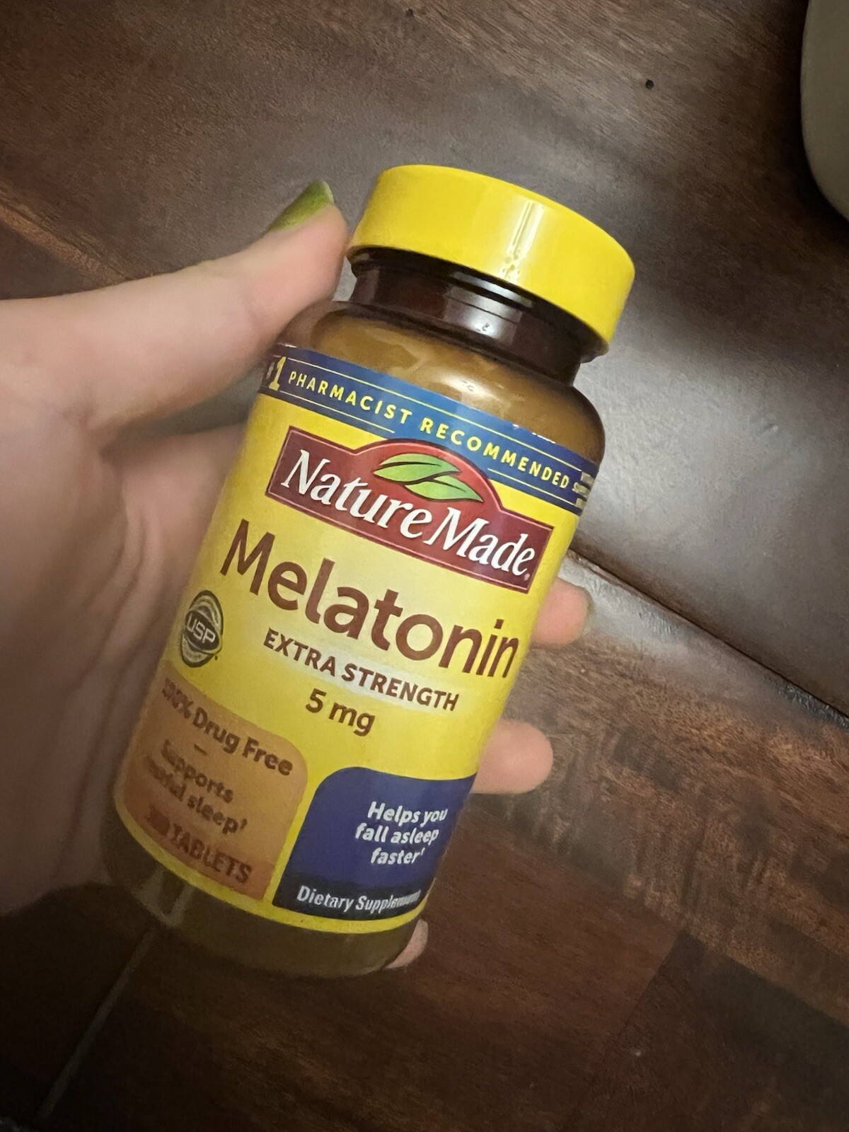 Nature Made Melatonin 5mg Extra Strength Tablets, 100% 300 Count (Pack of 1)