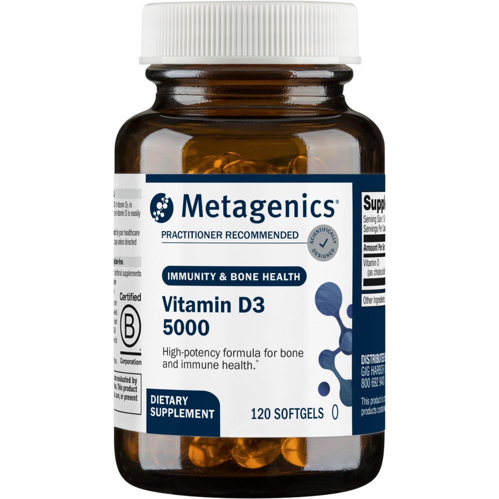 Vitamin D3 5000 IU ,120 Softgels Metagenics EXP 10/2027