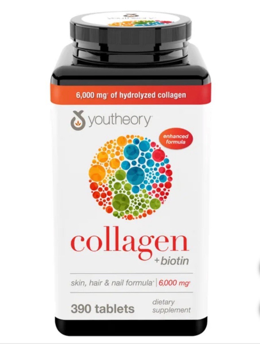 youtheory Collagen Advanced Formula 390 tablets Type 1,2,3 with 18 Amino Acids