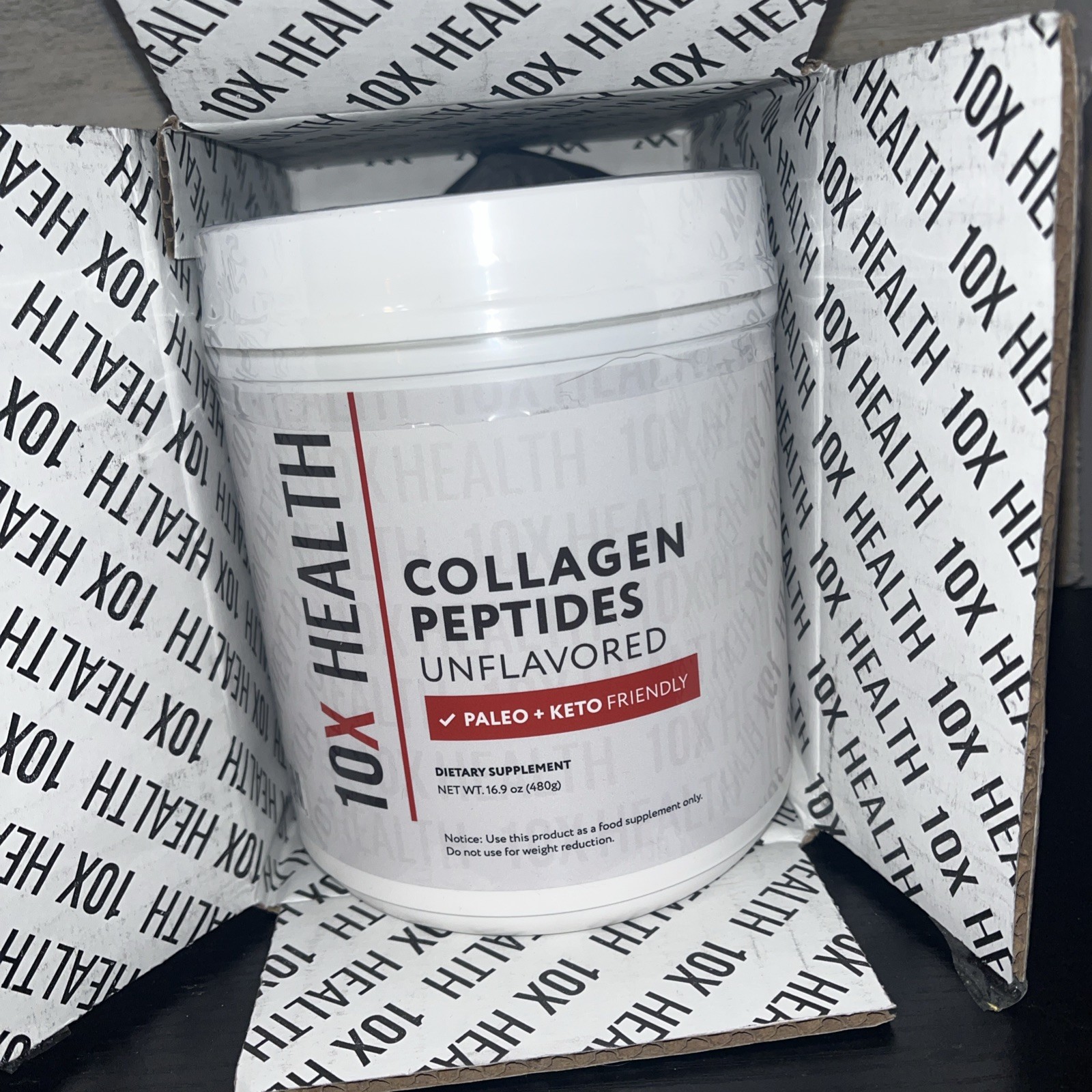 10X Health Collagen Peptides – Unflavored Collagen Powder for Skin 16.9oz 007